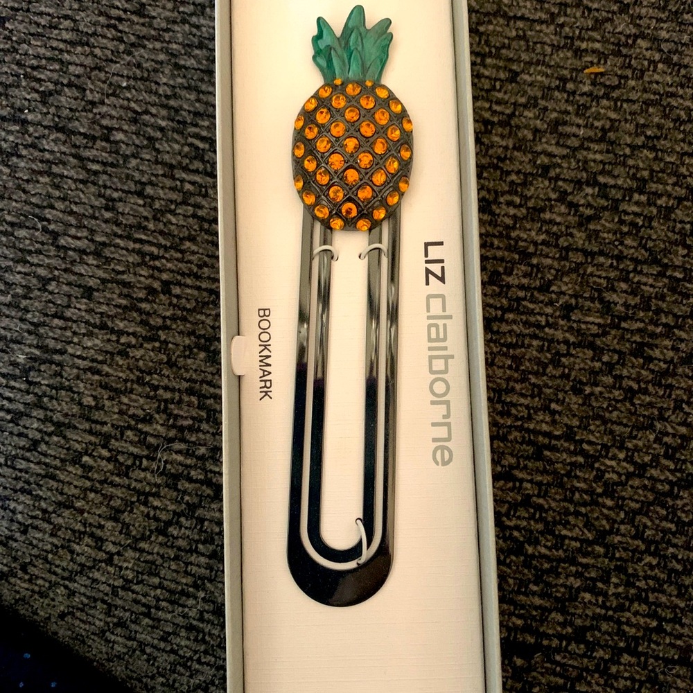 Pineapple Bookmark Liz Clairborn New in box